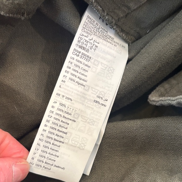 RVCA Conscious Rancher Utility Romper Jumper Women's Size Small 100% Cotton - Picture 16 of 16